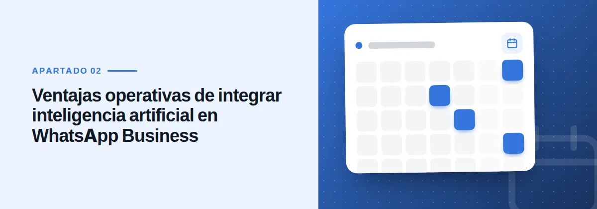 Ventajas operativas de integrar inteligencia artificial en WhatsApp Business