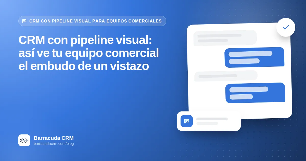 CRM con pipeline visual: así ve tu equipo comercial el embudo de un vistazo