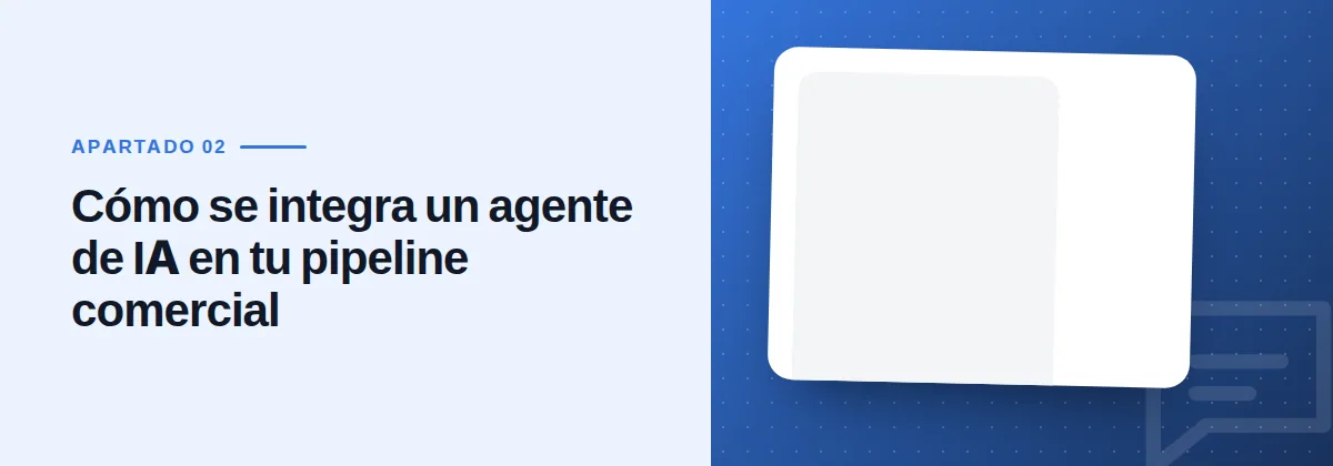 Cómo se integra un agente de IA en tu pipeline comercial